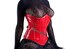 Women PVC Underbust Corsets Steel Boned Under Bust Waist Training Corset Black PVC Extreme Hi-68 Unterbrust corsage Rot-Schwarz lack Korsett 