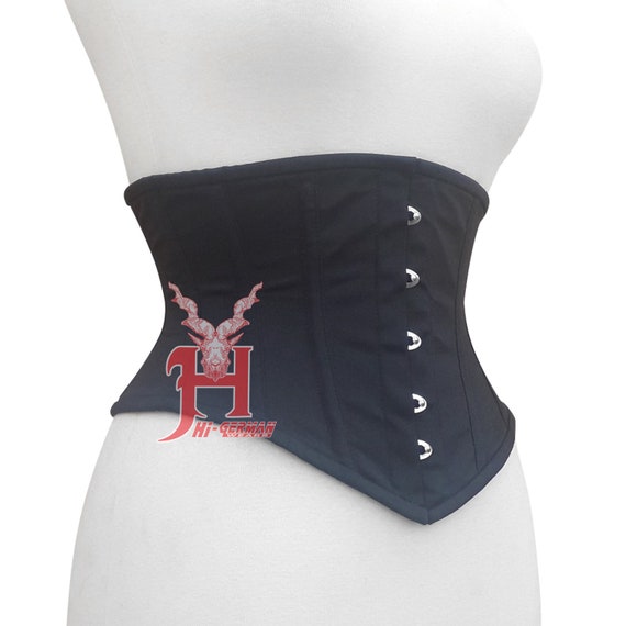 Queen Women Cotton Underbust Corsets Steel Boned Waist Shaper