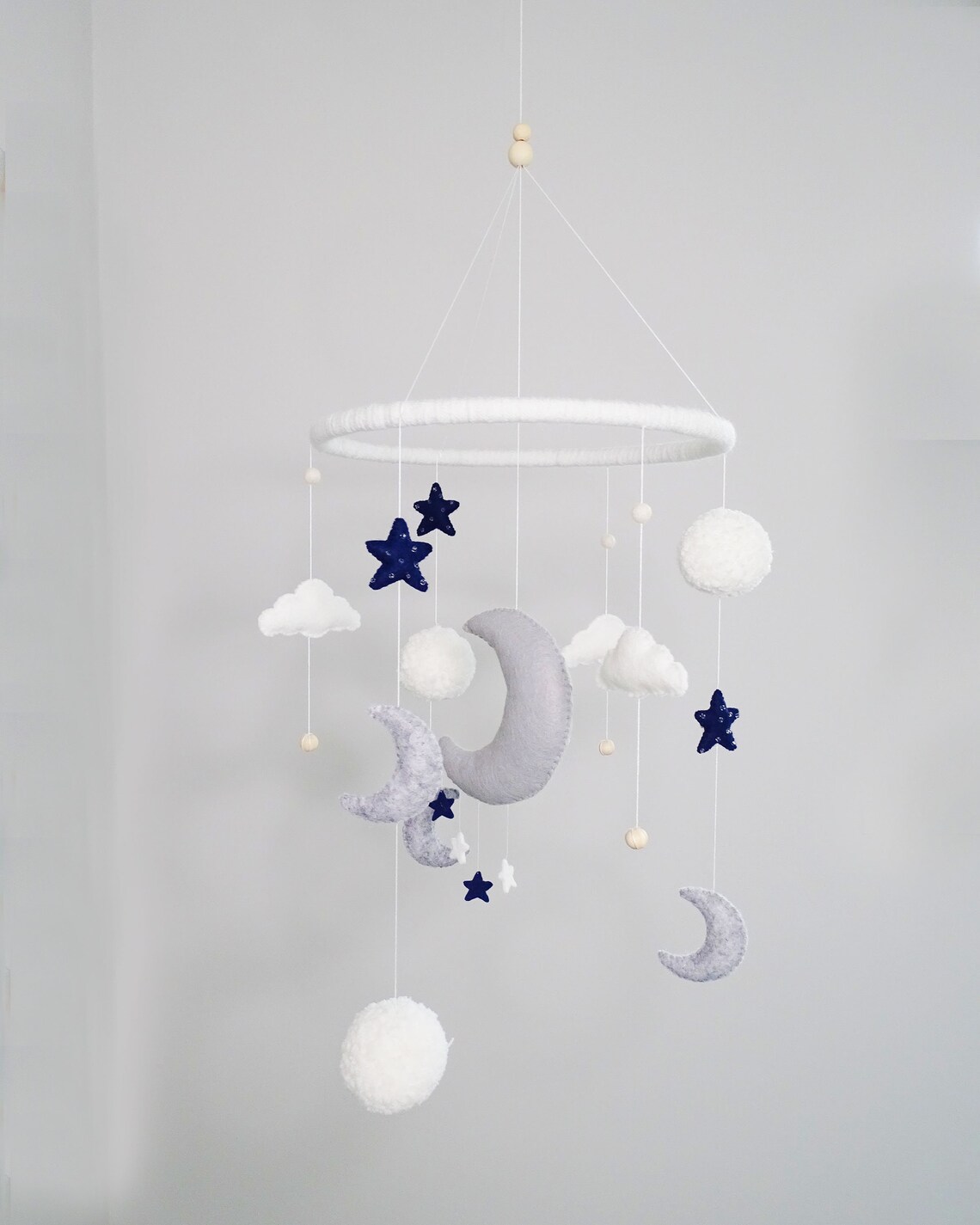 A Night Sky Nursery Mobile Cot Mobile Crib Mobile Etsy