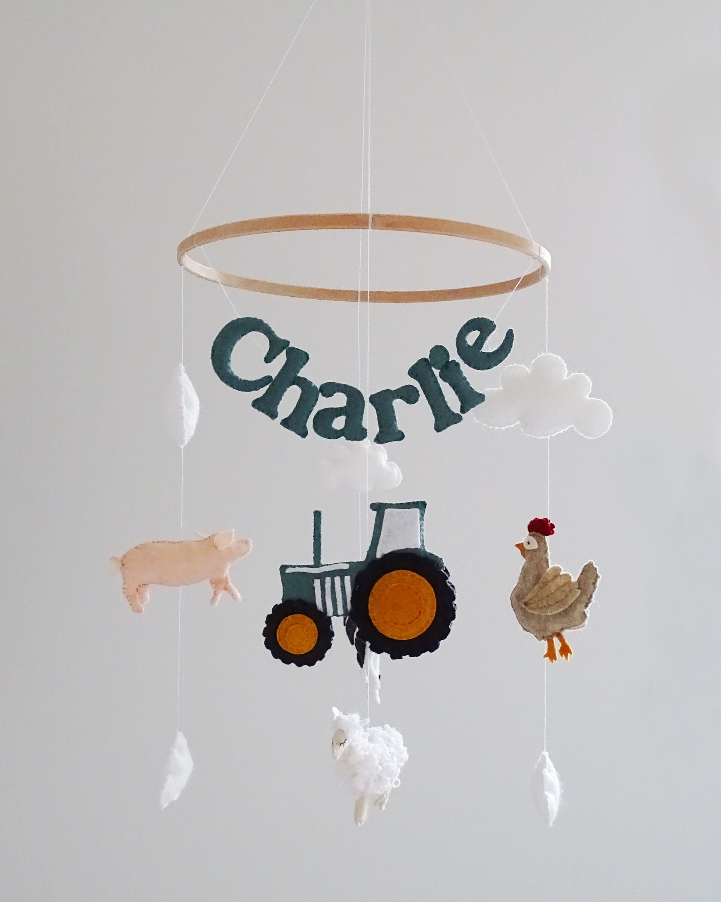 Farm Animals Cot Mobile Nursery Mobile Crib Mobile Etsy UK