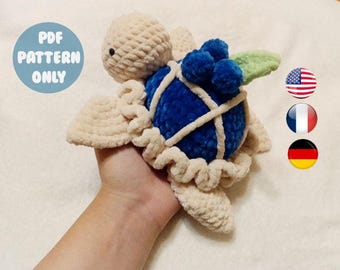 The turtle blueberry pie. Crochet.Pattern. Tutorial. Sweet. Amigurumi. PDF. Plush. Berry. Pattern. Tutorial.