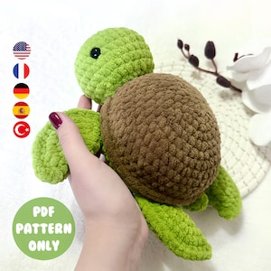 Low-Sew Sea Turtle Pattern\Tutorial. Amigurumi. Crochet. PDF. Animal. Exotic.