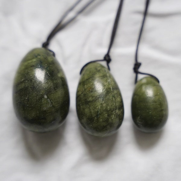 Jade Yoni Egg Set - healing stones for a holistic connection to your body