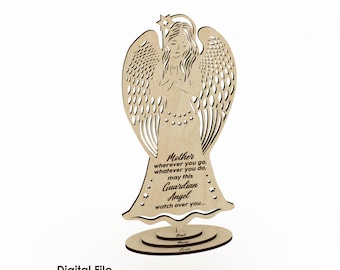 Mothers Day decor, Gift for mom, Mom laser cut file, Glowforge SVG pattern, Digital vector DXF