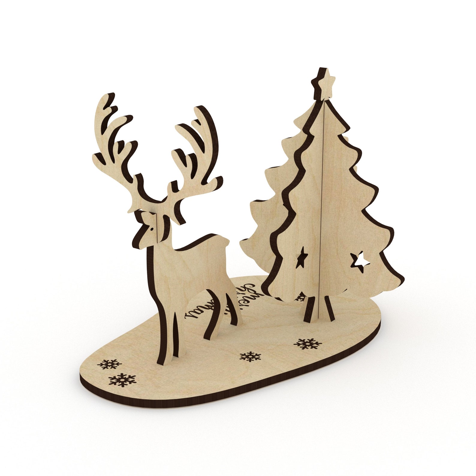 Cartes de Noël Laser Cut Files Cadeau darbre de Noël Carte Etsy France