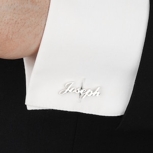 Gemelos personalizados, Regalo de padrinos de boda, Gemelo de boda del novio, Regalo del Día del Padre, Gemelo de cartas, Gemelos del padre, Regalo del Día del Padre para él