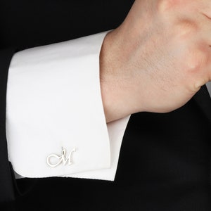 Gemelos personalizados, gemelos con iniciales, regalo para padrinos de boda, gemelos de boda para novios, regalo para padre, gemelos con letras, regalo para el día del padre para él