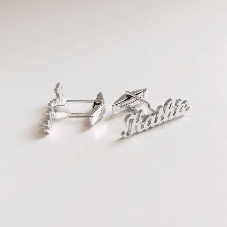 Personalized Cuff Links Father Day Gift Letter Cufflink Valentine/'s day Cufflinks Groomsmen gift Name Cufflinks Groom Wedding Cufflink