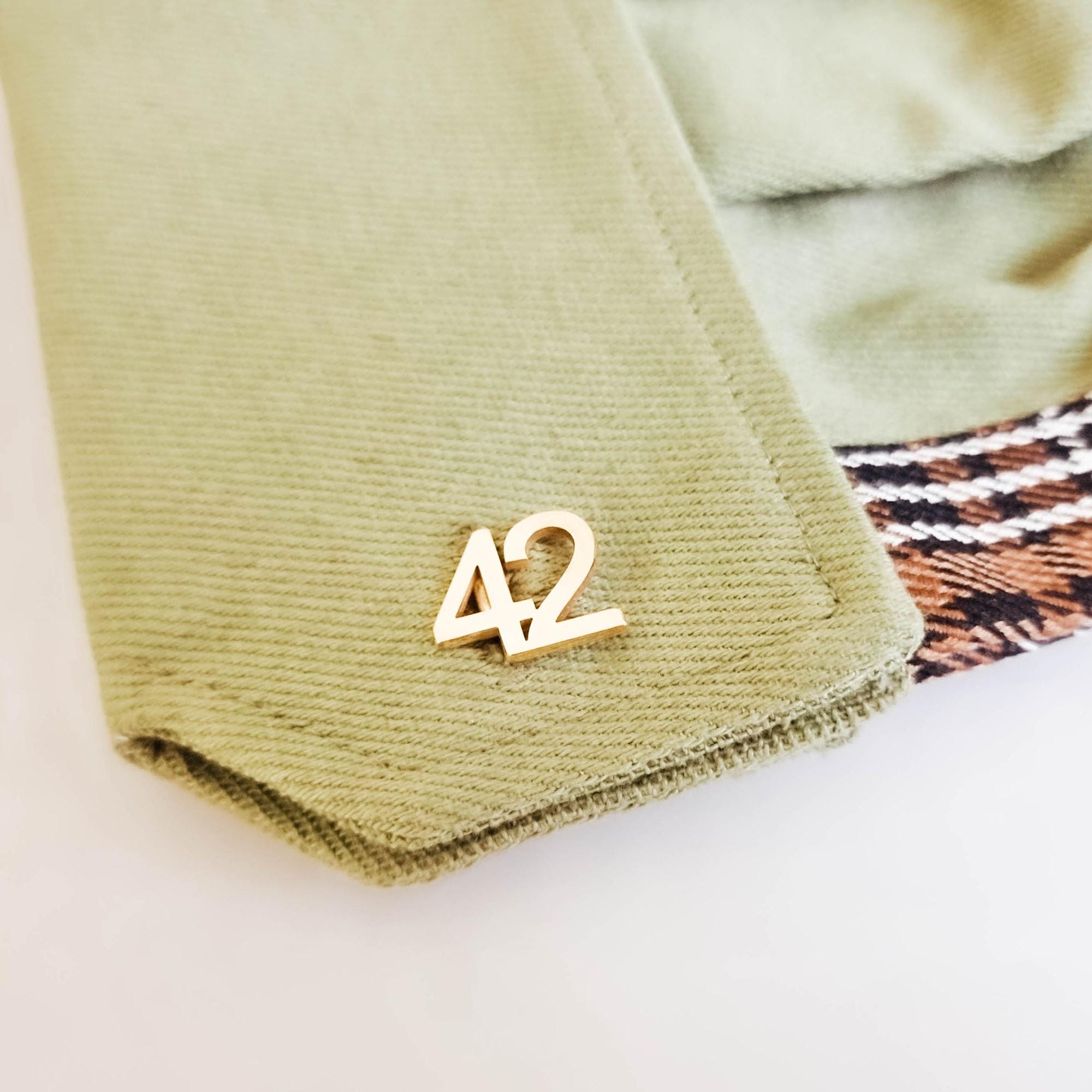 Personalized Sterling Silver Number Cufflinks – Handmade Groomsmen Gift ...