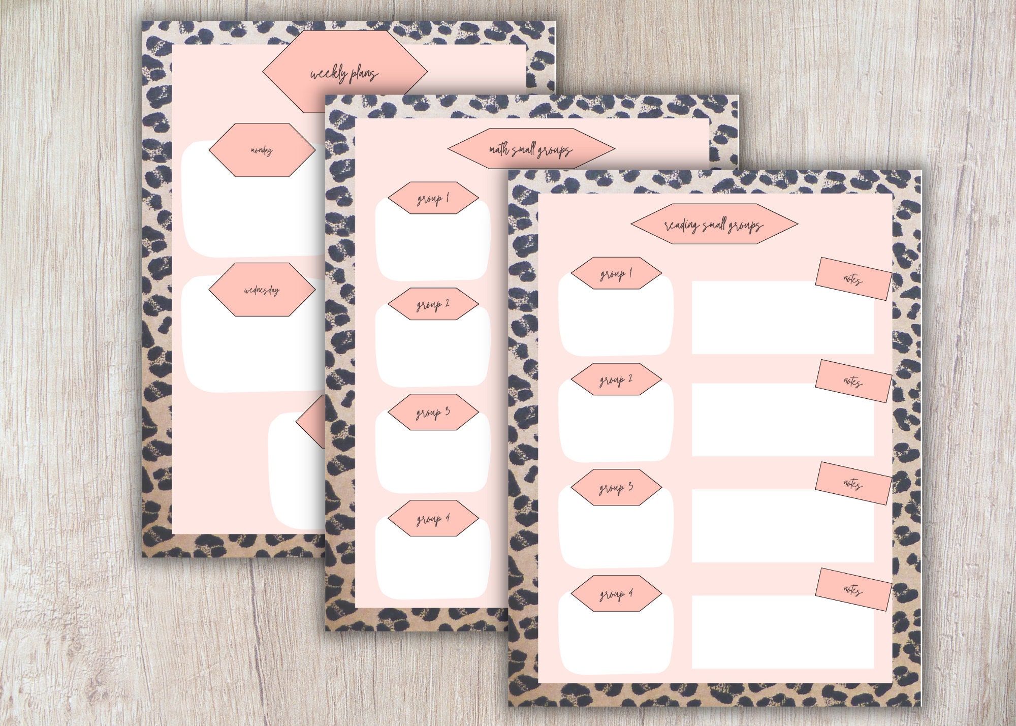 Teacher Template Bundle / Fully Editable / Leopard Print / Meet the ...