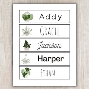 Modern Farmhouse Classroom Name Tags / Printable Name Tags / Boho Classroom Decor / Editable Nametag / Editable Classroom Label / Boho Decor