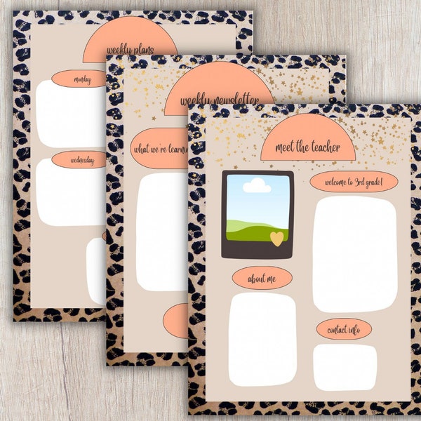First Grade Lesson Plan Template - Etsy