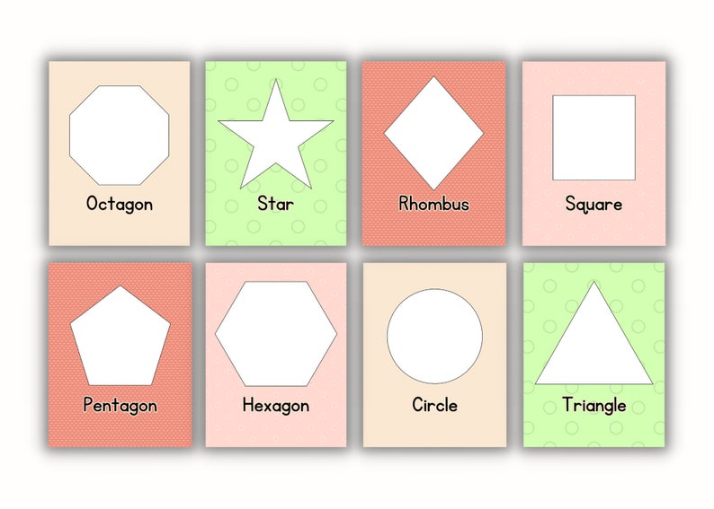 Printable Classroom Shape Poster Template / Editable Elementary School ...