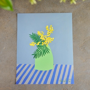 Mimosa Fine Art Print | Acrylic Painting