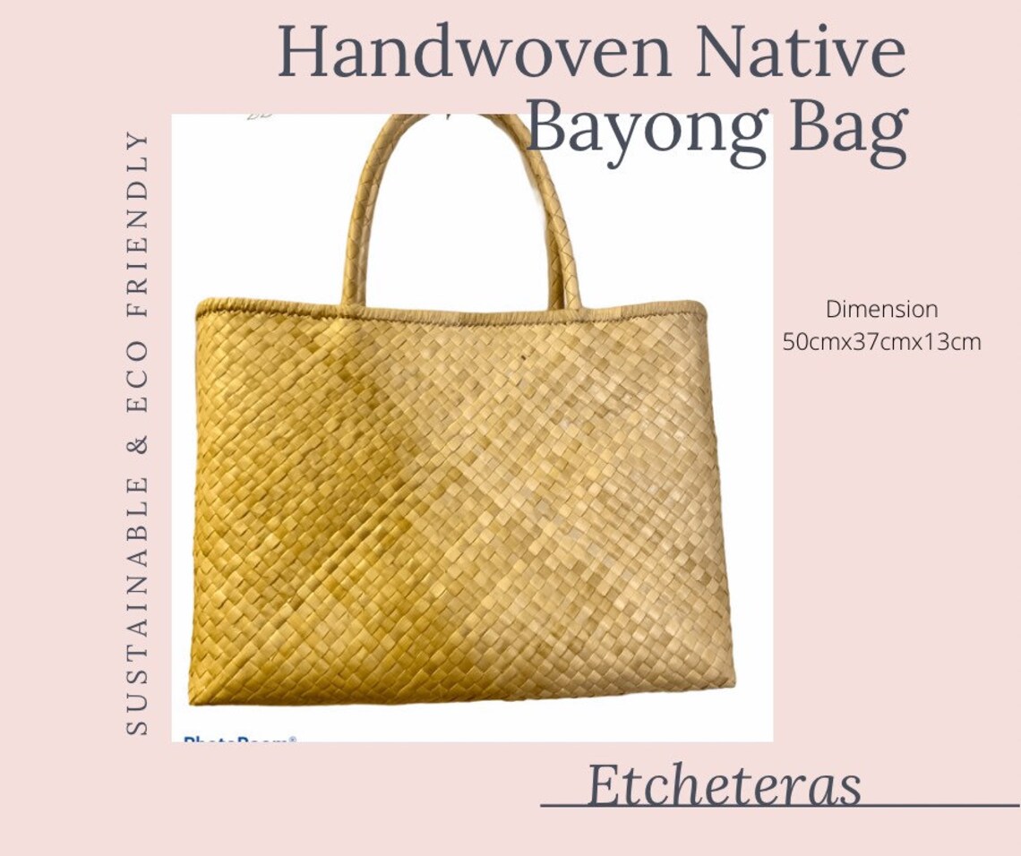 Handwoven Plain Native Bayong Bags Etsy