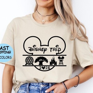 Disney Trip 2025 Shirt, Disney Family Vacation Sweatshirt, Disney Shirt, Disney World 2025 Hoodie, Disney park 2025 shirt, Disney epcot Tee
