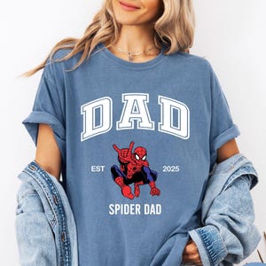 Comfort Colors Spider Family Shirt: Custom Mother&#39;s/Father&#39;s Day Tee
