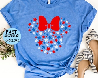 Camiseta de Minnie de Disney para el 4 de julio, sudadera del 250 aniversario de EE. UU., 250 años de América, regalo del Día de la Independencia, sudadera con capucha patriótica de Disney.