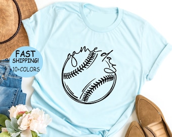 Maglietta da baseball per il giorno della partita: maglietta da softball da donna