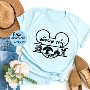 Disney Trip 2024 Shirt, Disney Family Vacation Sweatshirt, Disney Shirt, Disney World 2024 Hoodie, Disney park 2024 shirt, Disney epcot Tee