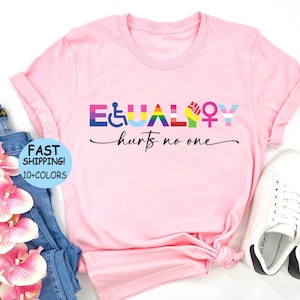 Equality Hurts No One Shirt: Pride, BLM, & Human Rights