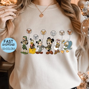 Animal Kingdom Safari Shirt, Disney Safari Sweatshirt, Family Safari Trip Hoodie,Disney Mickey and Friends Safari Shirt, Disney Wild zoo Tee