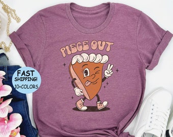 Retro Pumpkin Pie Thanksgiving Shirt: Funny Fall Graphic Tee