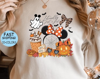 Disney Literally Just A Girl Halloween T-Shirt, Disney Girl's Trip Hoodie, Halloween Minnie Bow Coffee Tee, Disney Halloween 2026 Sweatshirt