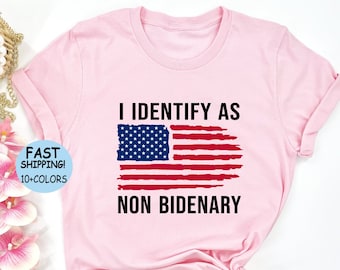 Non Bidenary American Flag Shirt: Conservative Republican Gift