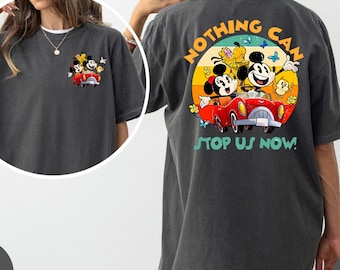 Camiseta Comfort Colors Disney "El Ferrocarril de Mickey y Minnie", "Nada puede detenernos ahora", "La familia Disney", "WDW Magic Kingdom"