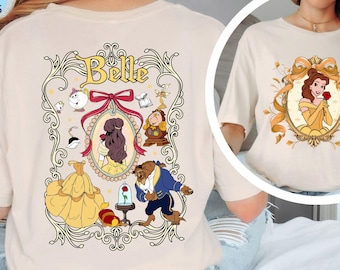 Coquette Bows Disney All Princesses Characters Shirts, Cinderella Snow White Ariel Belle Aurora, Disney Girl Trip Tee, Birthday Princess Tee