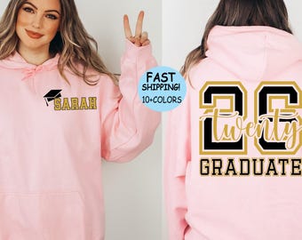 Custom Class of 2026 Graduation Sweatshirt: Senior Graduate Hoodie