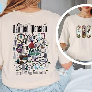 The Haunted Mansion Map Shirt, Retro Haunted Mansion shirt, Stretching Room Tee, Disney Vintage Halloween Shirt, Disney Family Trip shirt