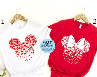 Mickey Minnie Valentines Shirt, Disney Valentines couple Sweatshirt, Disney family Shirt, Disney family Shirt, Valentines day Trip Hoodie