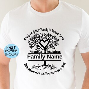 Family Reunion Custom Shirt, Family Tree, Loss of Dad Memorial T-shirt ...