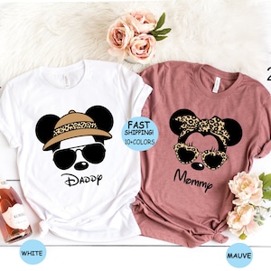 Disney Mom and Dad Shirts, Disney Family Matching Shirts, Disney Vacation Shirts, Minnie and Mickey Matching Tees, Family Vacation Shirt