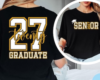 Senior Graduation 2027 T-shirt, Graduation Gift, Senior 2027 Hoodie, 2027 School Gift, High School Graduation Gift, Class of 2027 Sweatshirt