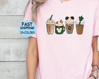 Maglietta Disney Snacks Coffee, Maglietta Disney Drink Coffee, Felpa con cappuccio Disney Epcot Coffee, Felpa con cappuccio Disney Coffee And Disney, Maglietta Disney Coffee Lover