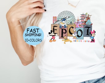 Disney Epcot World Traveler Shirt, Epcot since 1982 Sweatshirt, Disney Family Trip Hoodie, Disney Aesthetic Shirt,  Disney world Epcot Shirt