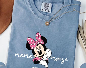 Comfort Colors Custom Mama Mouse Shirt: Mothers Day Gift