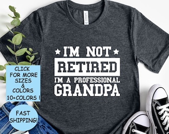 Professional Grandpa T-Shirt: Funny Retired Grandfather Gift