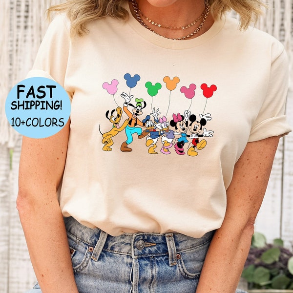 Disney Mickey and Friends Balloon Shirt, Mickey Balloon Sweatshirt, Mickey And Friends Hoodie, Disney Trip Shirt, Disney Family vacation Tee