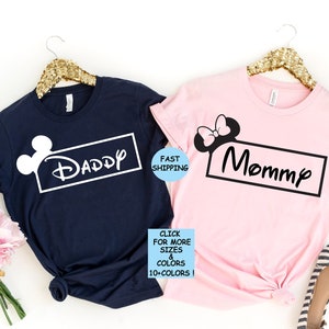 Disney Mom, Dad Shirt, Personalized Disney Shirts, Custom Disney Family Shirts, Mickey Dad Shirt,Disney shirt for men, Mama Shirt(font 12)