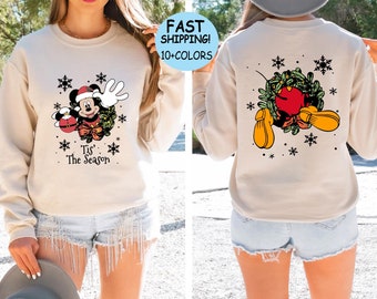 Mickey Mouse Christmas Sweatshirt, Magic Kingdom Holiday Family Shirt