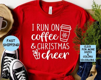 Shirt koffie en kerst: kerstt-shirt voor de feestdagen