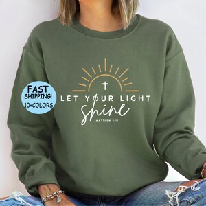 Let Your Light Shine Shirt Christian Shirts Jesus Shirt - Etsy