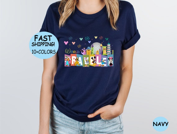 World Traveler Shirt, Mickey and Friends Traveler Tee, Disney Traveler Shirt, Disney Family Vacation Tee, Disney Epcot Shirt,Disney Trip Tee