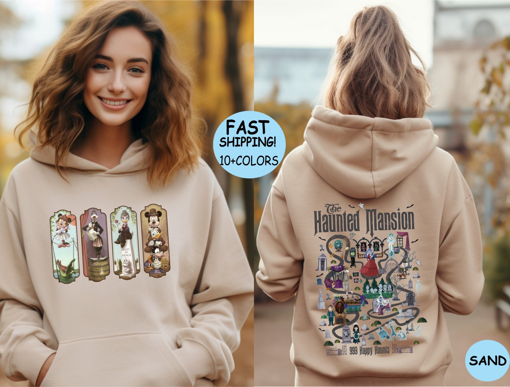 Haunted Mansion Hoodie [WHITE] [Zipper or Pullover] – VampireFreaks