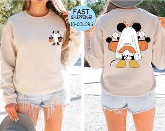 Retro Minnie Mouse Halloween Sweatshirt, Pumpkin Tee