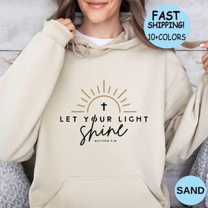 Let Your Light Shine Shirt: Christian Bible Verse Tee - Etsy